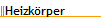 Heizk�rper