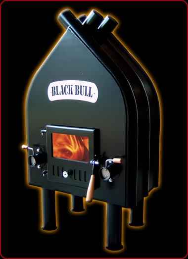 Der Black Bull Holzofen, ( KEIN Bullerjan) .  Wird in Deutschland handgefertigt und ist in 3 Leistungsklassen lieferbar. 14,9 kW, 17,5 kW und 30 kW