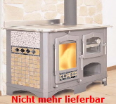 Wasserfhrender Dauerbrand / Zentralheizungsherd Vesta von CTM und Arce fr Holz, Presslinge, Holzbriketts. Mit diesem wasserfhrenden Dauebrandherd knnen Sie braten, backen, kochen, heizen und durch die grosse Panoramascheibe genissen Sie gleichzeitig das wohlige Kaminfeuer.