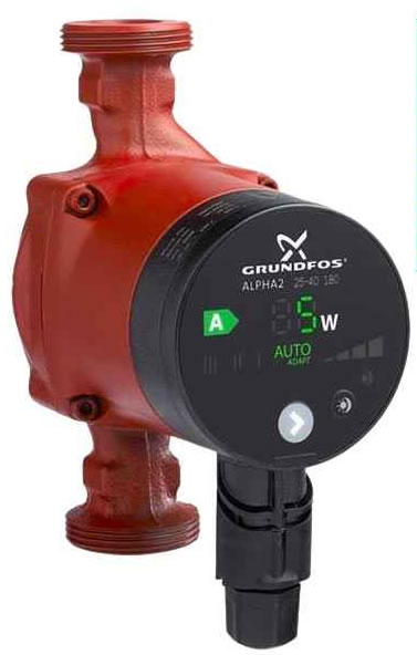 Grundfos Alpha2 25-60 180mm Energiesparpumpe füe 165,- Euro