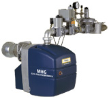 MHG Gas-Gebläsebrenner GE 1H  Gas-Gebläsebrenner für Kesselleistungen von 15 bis 65 kW