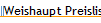 Weishaupt Preislisten